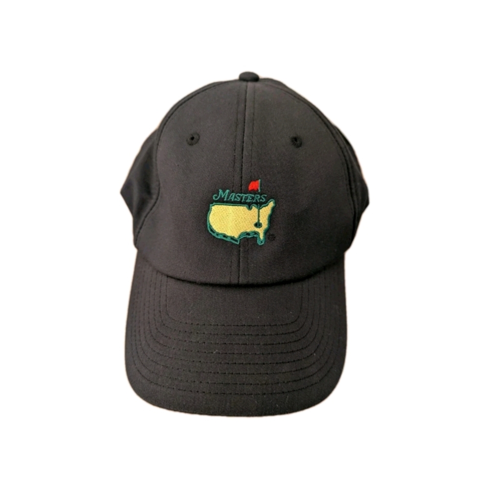 American Needle Black Cap with Embroidered Masters Logo